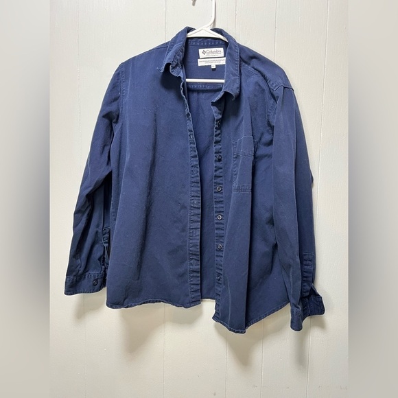 Columbia Sportswear Company Navy Button Down Shirt Size XL - Picture 2 of 6